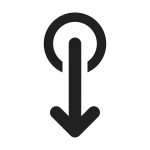 Swipe Down SVG Icon